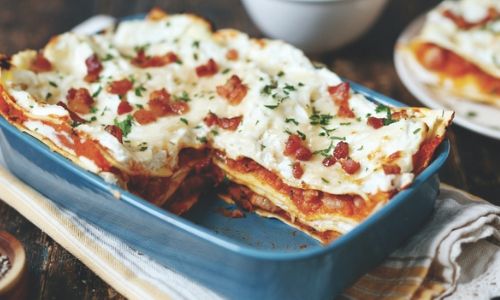 Squash, Sage, Bacon And Ricotta Lasagne